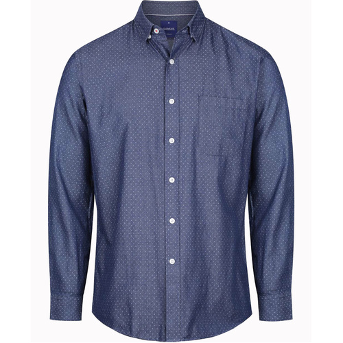 WORKWEAR, SAFETY & CORPORATE CLOTHING SPECIALISTS WELLINGTON - Men's Denim Dobby Shirt