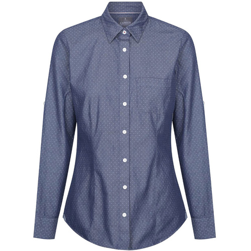 WORKWEAR, SAFETY & CORPORATE CLOTHING SPECIALISTS - WELLINGTON - Women's Denim Dobby shirt