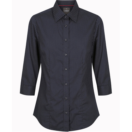 WORKWEAR, SAFETY & CORPORATE CLOTHING SPECIALISTS SOHO - WOMEN'S 3/4 SLEEVE DOT PRINT SHIRT