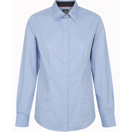 WORKWEAR, SAFETY & CORPORATE CLOTHING SPECIALISTS BRADFORD - WOMEN'S FINE OXFORD LONG SLEEVE SHIRT