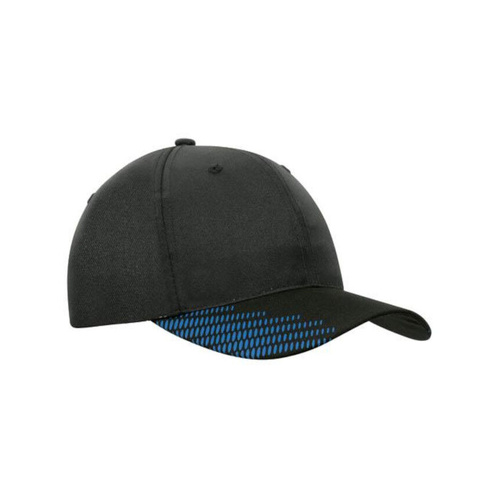 WORKWEAR, SAFETY & CORPORATE CLOTHING SPECIALISTS Breathable Poly Twill Cap with Peak Flash Print