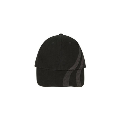 WORKWEAR, SAFETY & CORPORATE CLOTHING SPECIALISTS Brushed Heavy Cotton Cap with Tyre Tracks