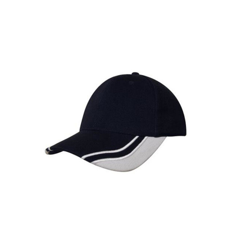 WORKWEAR, SAFETY & CORPORATE CLOTHING SPECIALISTS Brushed Heavy Cotton Cap with Curved Peak Inserts
