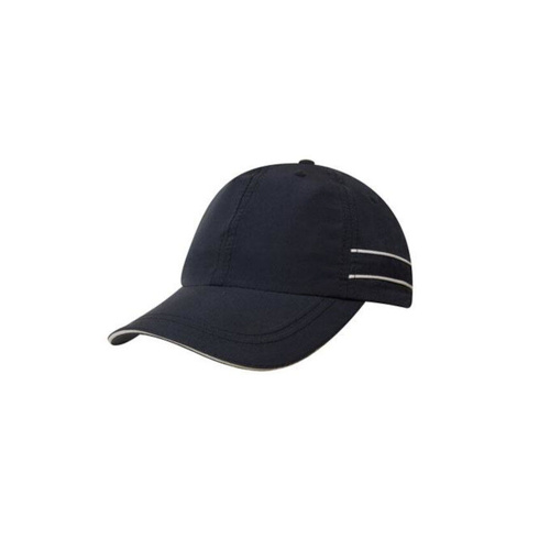 WORKWEAR, SAFETY & CORPORATE CLOTHING SPECIALISTS Microfibre Sports Cap with Piping and Sandwich