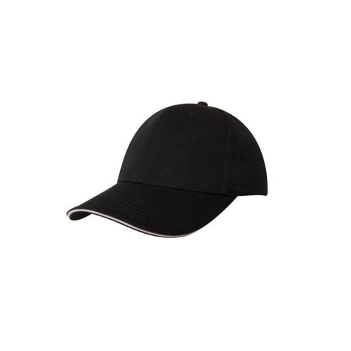 WORKWEAR, SAFETY & CORPORATE CLOTHING SPECIALISTS Chino Twill Cap with Sandwich Trim