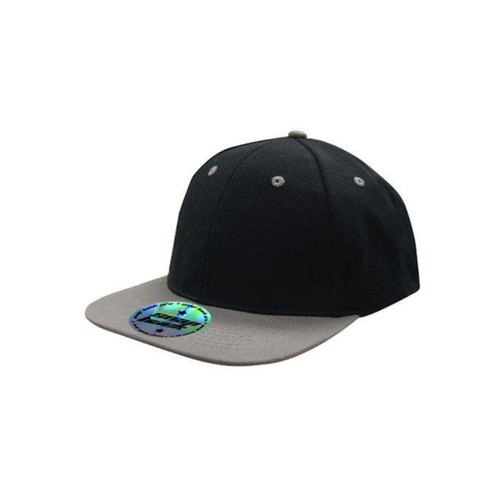 WORKWEAR, SAFETY & CORPORATE CLOTHING SPECIALISTS - Premium American Twill Cap with Snap 59 Styling - Two Tone