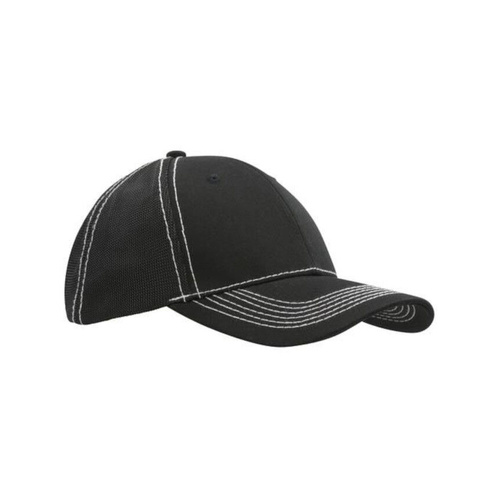 WORKWEAR, SAFETY & CORPORATE CLOTHING SPECIALISTS - Chino Twill Cap with Hi Tech Mesh Back