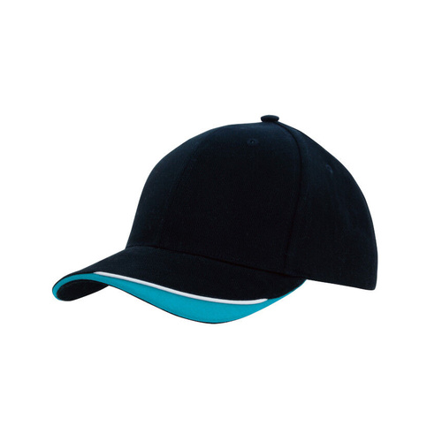 WORKWEAR, SAFETY & CORPORATE CLOTHING SPECIALISTS - Brushed Heavy Cotton Cap with Indented Peak