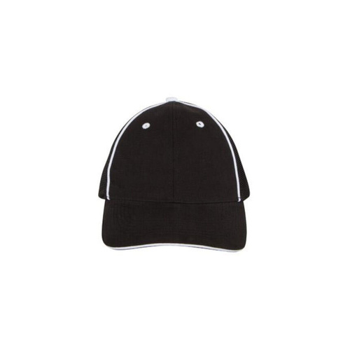 WORKWEAR, SAFETY & CORPORATE CLOTHING SPECIALISTS Brushed Chino Twill Cap with High Tech Mesh