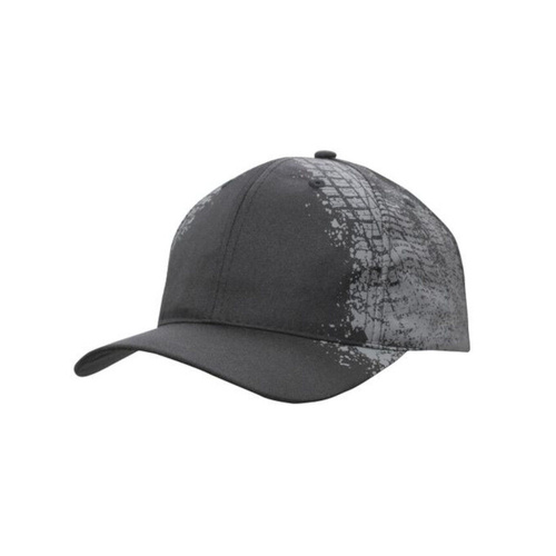 WORKWEAR, SAFETY & CORPORATE CLOTHING SPECIALISTS - Breathable Poly Twill Cap with Tire print
