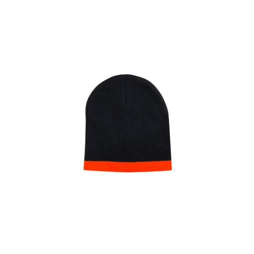WORKWEAR, SAFETY & CORPORATE CLOTHING SPECIALISTS Roll Down Two Tone Acrylic Beanie