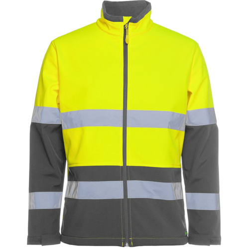 WORKWEAR, SAFETY & CORPORATE CLOTHING SPECIALISTS - JB's Hi Vis D+N Water Resistant Softshell Jacket
