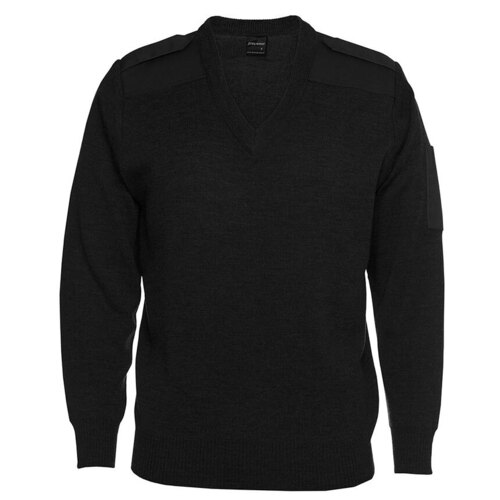 WORKWEAR, SAFETY & CORPORATE CLOTHING SPECIALISTS JB's Knitted Epaulette Jumper 