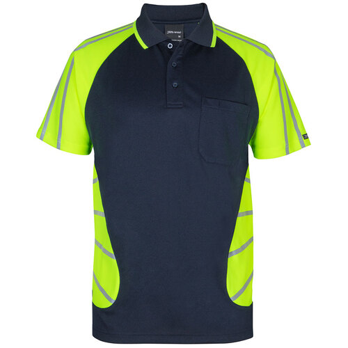 WORKWEAR, SAFETY & CORPORATE CLOTHING SPECIALISTS JB'S STREET SPIDER POLO WITH REFLECTIVE STRIPES