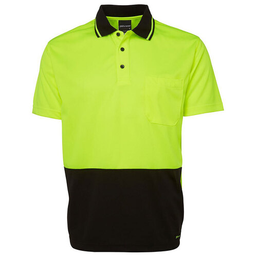 WORKWEAR, SAFETY & CORPORATE CLOTHING SPECIALISTS JB's Hi Vis Non Cuff Traditional Polo