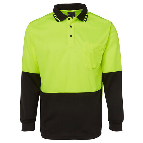 WORKWEAR, SAFETY & CORPORATE CLOTHING SPECIALISTS JB's Hi Vis Long Sleeve Trad Polo