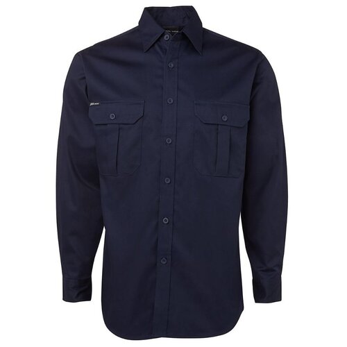 WORKWEAR, SAFETY & CORPORATE CLOTHING SPECIALISTS - JB's Long Sleeve 190G Work Shirt