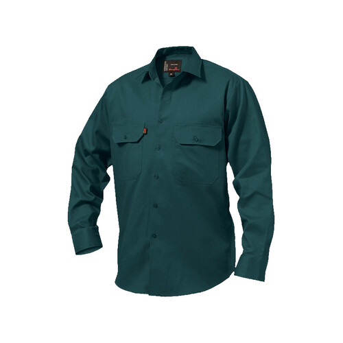 WORKWEAR, SAFETY & CORPORATE CLOTHING SPECIALISTS - Originals - Open Front Drill Shirt L/S