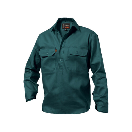 WORKWEAR, SAFETY & CORPORATE CLOTHING SPECIALISTS Originals - Closed Front Drill Shirt L/S