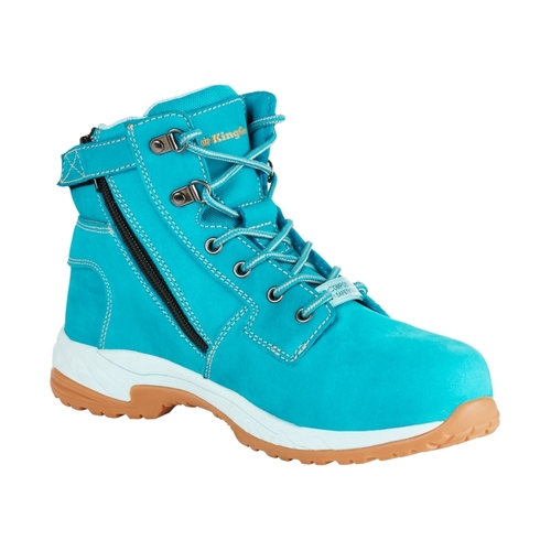 WORKWEAR, SAFETY & CORPORATE CLOTHING SPECIALISTS Tradies - Women's Tradie Side Zip Boot - Teal