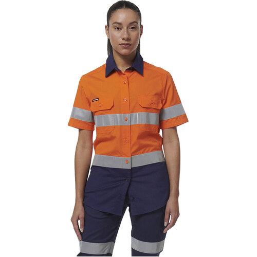 WORKWEAR, SAFETY & CORPORATE CLOTHING SPECIALISTS WORKCOOL - WOMENS VENTED REFLECTIVE SHORT SLEEVE SHIRT