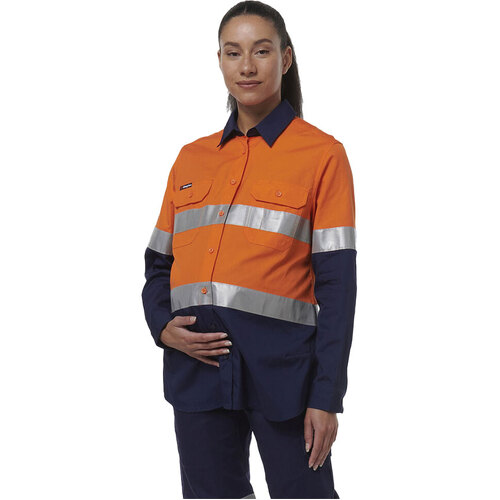 WORKWEAR, SAFETY & CORPORATE CLOTHING SPECIALISTS WORKCOOL - MATERNITY LONG SLEEVE REFLECTIVE SHIRT