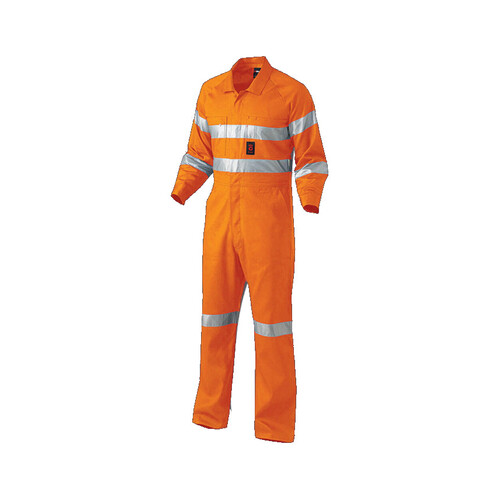 WORKWEAR, SAFETY & CORPORATE CLOTHING SPECIALISTS - Originals - Hi-Vis Summerweight Drill Reflect Overall - 'Hoop'