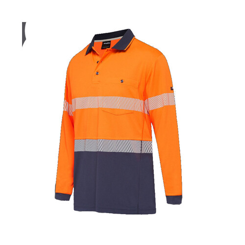 WORKWEAR, SAFETY & CORPORATE CLOTHING SPECIALISTS Workcool - Hyperfreeze Spliced Taped Polo - Long Sleeve