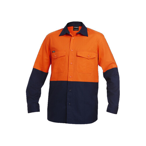 WORKWEAR, SAFETY & CORPORATE CLOTHING SPECIALISTS - Workcool - Workcool 2 Hi-Vis Spliced Shirt L/S