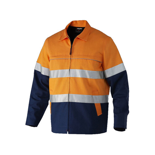 WORKWEAR, SAFETY & CORPORATE CLOTHING SPECIALISTS - Originals - Reflective Spliced Nano-Tex Cotton Drill Jacket