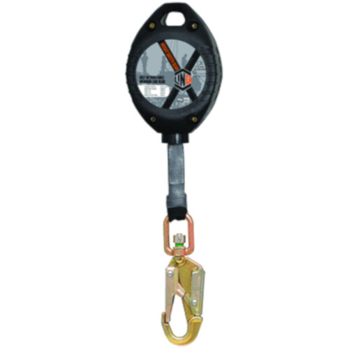 WORKWEAR, SAFETY & CORPORATE CLOTHING SPECIALISTS LINQ Self Retractable LOQ-BLOQ Webbing Lanyard 3.5M