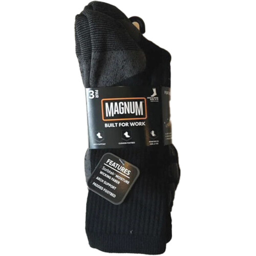 WORKWEAR, SAFETY & CORPORATE CLOTHING SPECIALISTS MAGNUM PERFORMANCE WORK 3 PK SOCK