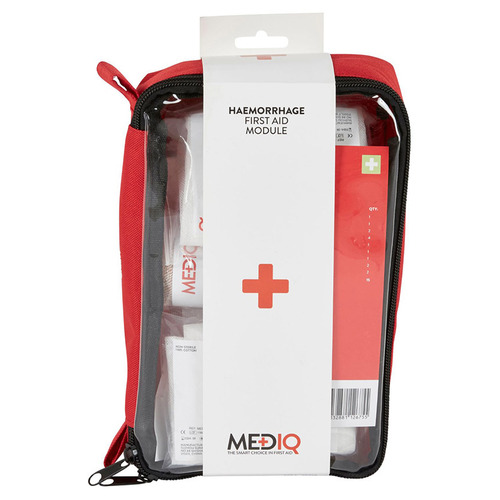 WORKWEAR, SAFETY & CORPORATE CLOTHING SPECIALISTS - MEDIQ INCIDENT READY FIRST AID MODULE HAEMORRHAGE (MAJOR BLEEDING) IN RED SOFTPACK