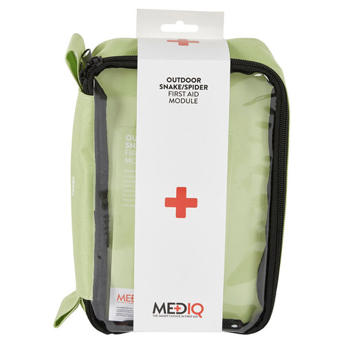 WORKWEAR, SAFETY & CORPORATE CLOTHING SPECIALISTS MEDIQ INCIDENT READY FIRST AID MODULE OUTDOOR / SNAKE / SPIDER IN LIME SOFTPACK