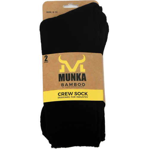 WORKWEAR, SAFETY & CORPORATE CLOTHING SPECIALISTS MUNKA B/BOO SOCK 2PK