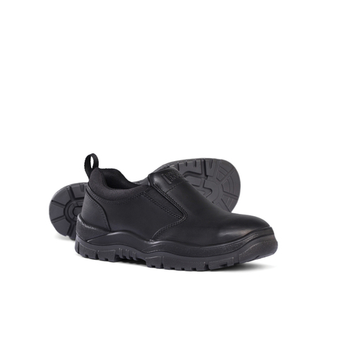 WORKWEAR, SAFETY & CORPORATE CLOTHING SPECIALISTS Black Slip-on Shoe