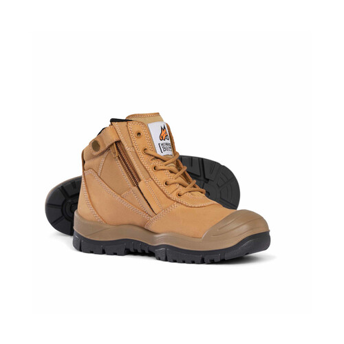 WORKWEAR, SAFETY & CORPORATE CLOTHING SPECIALISTS - Wheat ZipSider Boot w/ Scuff Cap
