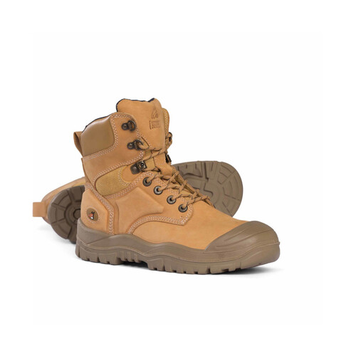 WORKWEAR, SAFETY & CORPORATE CLOTHING SPECIALISTS - Wheat High Leg Lace Up Boot /w Scuff Cap