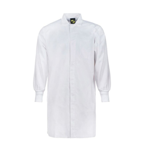 WORKWEAR, SAFETY & CORPORATE CLOTHING SPECIALISTS - Food Industry Dust Coat With Ribbed Cuff