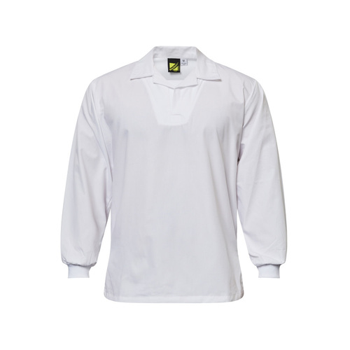 WORKWEAR, SAFETY & CORPORATE CLOTHING SPECIALISTS - Food Industry Jac Shirt - Long Sleeve with Knit  Rib Cuff & Modesty Insert