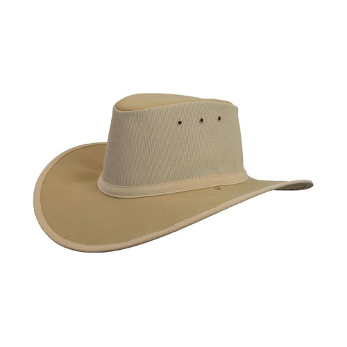 WORKWEAR, SAFETY & CORPORATE CLOTHING SPECIALISTS Canning Breeze Hat-Sand-2XL