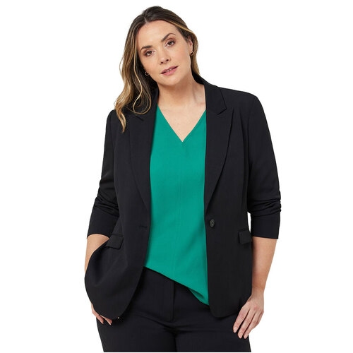 WORKWEAR, SAFETY & CORPORATE CLOTHING SPECIALISTS - CREPE STRETCH RELAXED LONGLINE JACKET - Womens