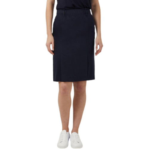 WORKWEAR, SAFETY & CORPORATE CLOTHING SPECIALISTS - NNT - P/V GABERDINE FLEX WAIST BOX PLEAT SKIRT