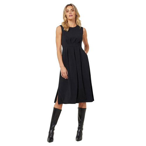 WORKWEAR, SAFETY & CORPORATE CLOTHING SPECIALISTS - CREPE STRETCH SLEEVELESS DRESS