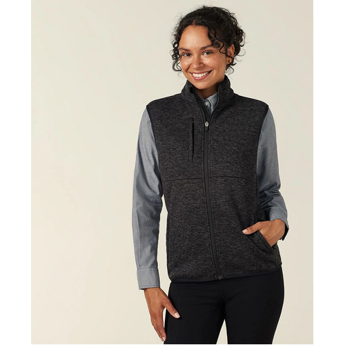 WORKWEAR, SAFETY & CORPORATE CLOTHING SPECIALISTS Textured Fleece Zip Front Vest