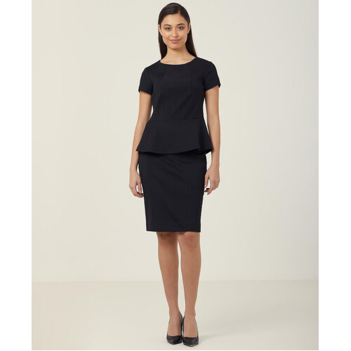 WORKWEAR, SAFETY & CORPORATE CLOTHING SPECIALISTS - NNT - CAP SLEEVE PEPLUM TOP