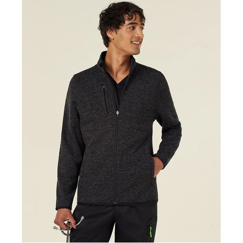 WORKWEAR, SAFETY & CORPORATE CLOTHING SPECIALISTS Men's Textured Fleece Zip Front Jacket
