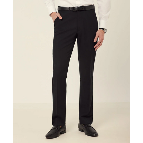 WORKWEAR, SAFETY & CORPORATE CLOTHING SPECIALISTS - Wool Blend Twill Secret Waist Tailored Pant
