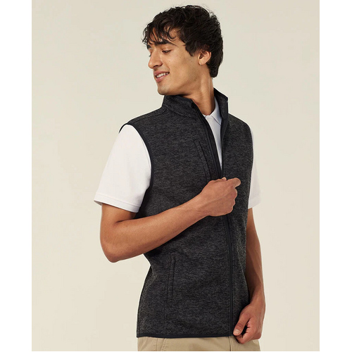 WORKWEAR, SAFETY & CORPORATE CLOTHING SPECIALISTS - Men's Textured Fleece Zip Front Vest