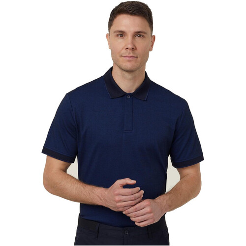 WORKWEAR, SAFETY & CORPORATE CLOTHING SPECIALISTS - TEXTURED S/S POLO